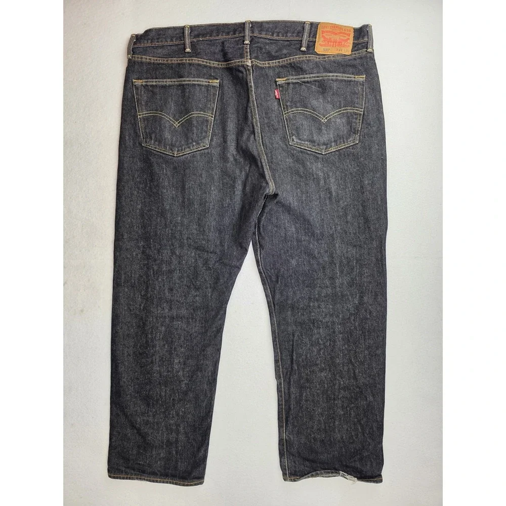 2013 Levi's 501 Jeans Men's 40 x 32 Denim Pockets Black Pants‎ Buttonfly